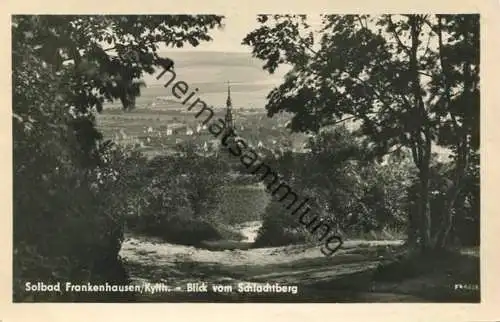 Solbad Frankenhausen - Blick vom Schlachtberg - Foto-AK - Verlag Kurt Görtz Frankenhausen gel. 1957