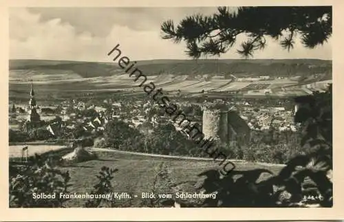 Solbad Frankenhausen - Blick vom Schlachtberg- Foto-AK - Verlag Kurt Görtz Frankenhausen