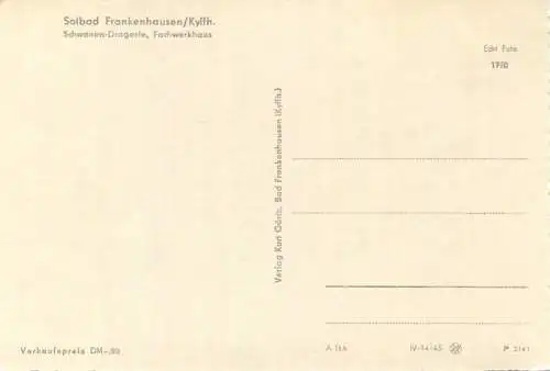 Frankenhausen - Schwanen-Drogerie - Foto-AK Grossformat 1961 - Verlag Kurt Görtz Frankenhausen