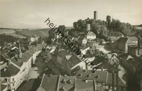 Lobenstein - Blick vom Kirchturm - Foto-AK - Verlag Photo-König Lobenstein gel. 1956