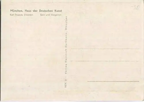 HDK21 - Karl Truppe - Sein und Vergehen - Verlag Heinrich Hoffmann München