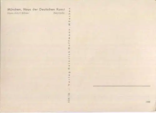 HDK136 - Hans Adolf Bühler - Heimkehr - Verlag Heinrich Hoffmann München
