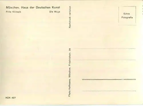 HDK426 - Fritz Klimsch - Die Woge - Verlag Heinrich Hoffmann München