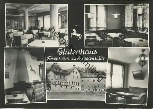 Vesser - Stutenhaus - Ferienheim und Berggaststätte der Carl-Zeiss-Stiftung - Foto-AK Grossformat Handabzug 60er Jahre