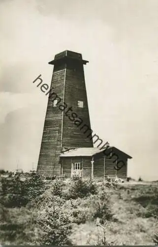 Masserberg - Rennsteigwarte mit Hartungsklause - Foto-AK 50er Jahre - Verlag Photo-Dörr Schleusingen