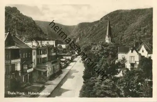 Thale - Hubertusstrasse - Foto-AK 50er Jahre - Verlag Hermann Leiste Thale
