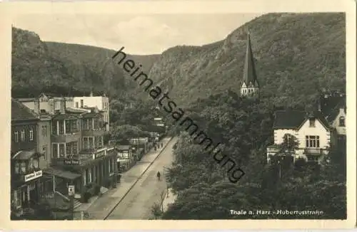 Thale - Hubertusstrasse - Foto-AK - Verlag Albert Krebs Leipzig gel. 1954
