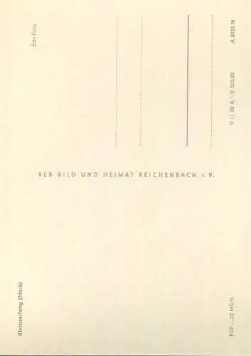 Kleinzerlang - Foto-AK Grossformat 60er Jahre - Verlag VEB Bild und Heimat Reichenbach