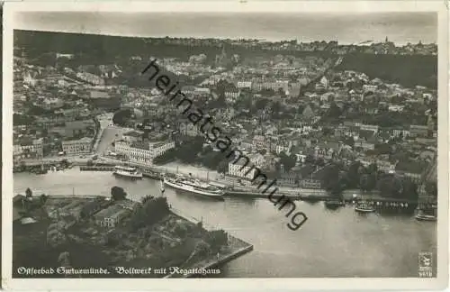 Swinoujscie - Swinemünde - Fliegeraufnahme - Foto-Ansichtskarte - Verlag Klinke & Co. Berlin