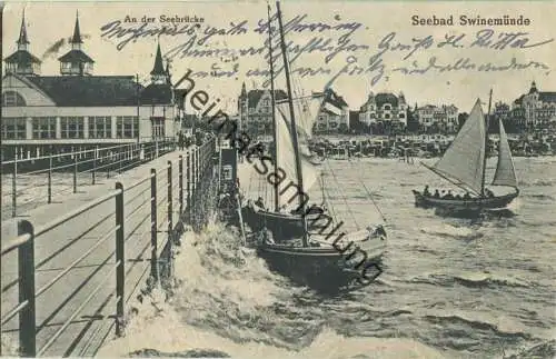 Swinoujscie - Swinemünde - Seebrücke - Verlag Siegmund Weil Stettin