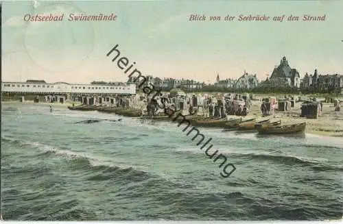 Swinoujscie - Swinemünde - Strand - Verlag Gustav Hübner Berlin