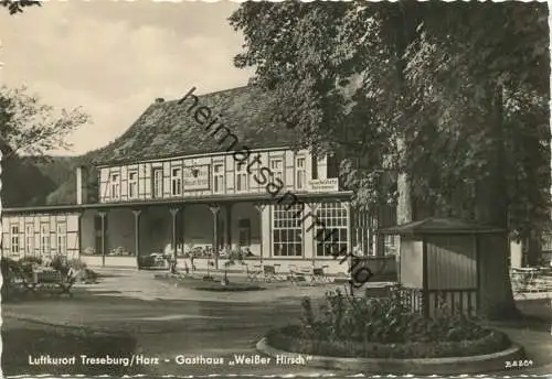 Treseburg - Gasthaus Weisser Hirsch - Foto-AK Grossformat 50er Jahre - Verlag E. Riehn Wernigerode