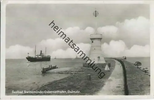 Swinoujscie - Swinemünde - Ostmole - Foto-Ansichtskarte - Verlag Siegmund Weil Stettin