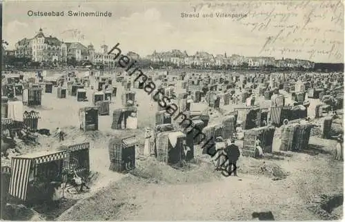 Swinoujscie - Swinemünde - Villenviertel - Strand - Verlag Richard Pracht Swinemünde