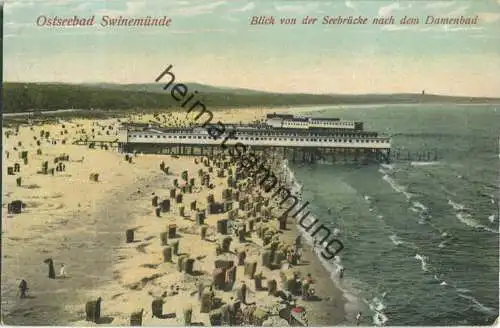 Swinoujscie - Swinemünde - Damenbad - Verlag Gustav Hübner Berlin