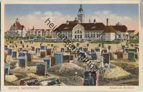 Swinoujscie - Swinemünde - Strand - Verlag Siegmund Weil Stettin