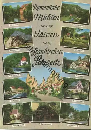 Mühlen der Fränkischen Schweiz - AK-Grossformat - Verlag Reinhold Lippert Behringersmühle gel. 1969