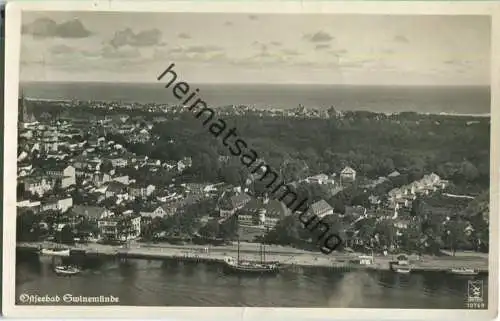 Swinoujscie - Swinemünde - Fliegeraufnahme - Foto-Ansichtskarte - Verlag Klinke & Co. Berlin