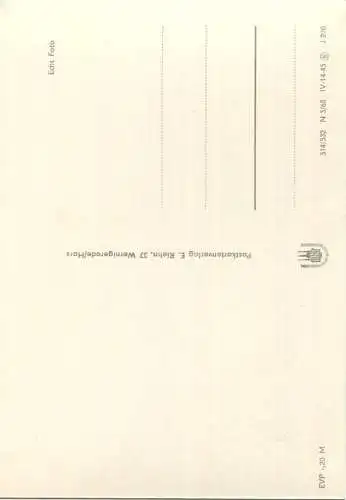 Rappode-Talsperre - Blick vom Roten Stein - Foto-AK Grossformat 60er Jahre - Verlag E. Riehn Wernigerode