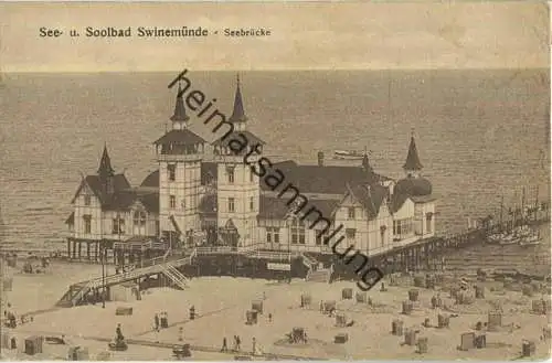 Swinoujscie - Swinemünde - Seebrücke - Verlag Trau & Schwab Dresden - Feldpost