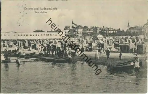 Swinoujscie - Swinemünde - Strandleben - Verlag Julius Simonsen Oldenburg