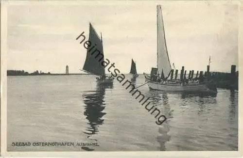 Swinoujscie - Swinemünde - Ausfahrt - Segelboote - Verlag Siegmund Weil Stettin