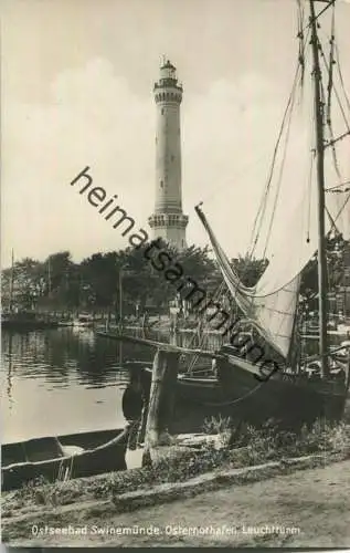 Swinoujscie - Swinemünde - Leuchtturm - Foto-Ansichtskarte - Verlag Arthur Drzijmalla Swinemünde