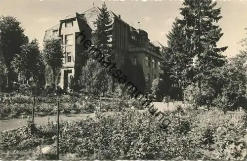 Friedrichsbrunn - Sanatorium Ernst Thälmann - Foto-AK - Verlag HO Fotolabor Quedlinburg gel. 1965