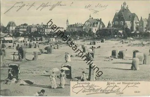 Swinoujscie - Swinemünde - Strand- und Dünenpromenade - Verlag Reinicke & Rubin Magdeburg