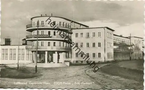 Gernrode - FDGB-Heim Fritz Heckert - Foto-AK - Verlag Otto Diederichs Halberstadt