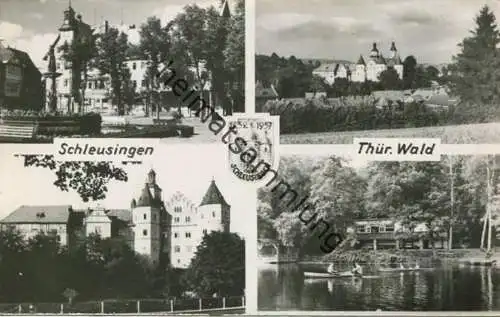 Schleusingen - Foto-AK 50er Jahre Handabzug - Verlag Foto-Dörr Schleusingen