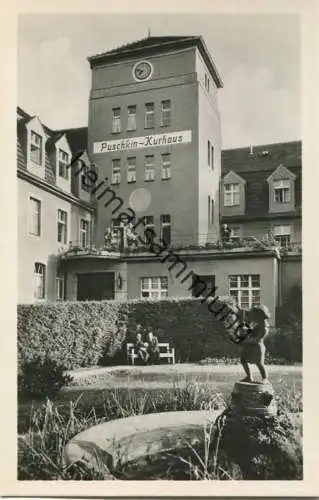 Bad Wilsnack - Puschkin-Kurhaus - Foto-AK 50er Jahre - VEB Volkskunstverlag Reichenbach