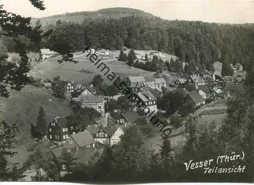 Vesser - Teilansicht - Foto-AK Grossformat 60er Jahre - Verlag Foto-Kupfer Schmiedefeld