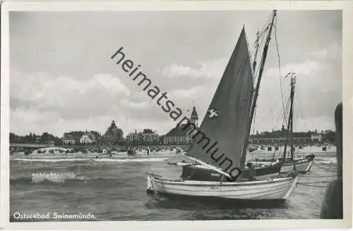 Swinoujscie - Swinemünde - Segelboot Iduna - Foto-Ansichtskarte