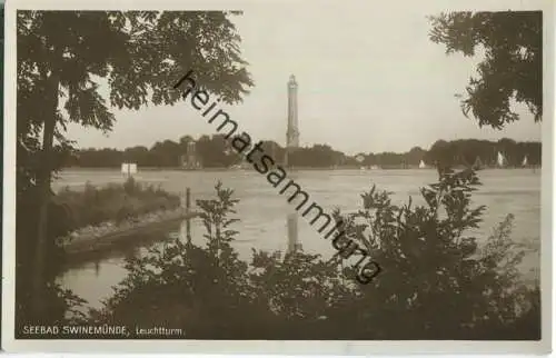 Swinoujscie - Swinemünde - Leuchtturm - Foto-Ansichtskarte - Verlag Siegmund Weil Stettin