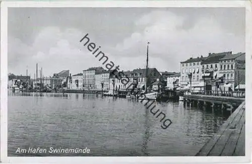 Swinoujscie - Swinemünde - Hafen - Verlag Anton Goerlich Misdroy