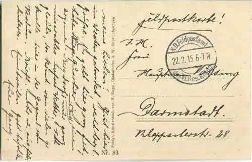 Ivoiry - zerstörtes Dorf - Verlag N. Engel Diedenhofen - Feldpost