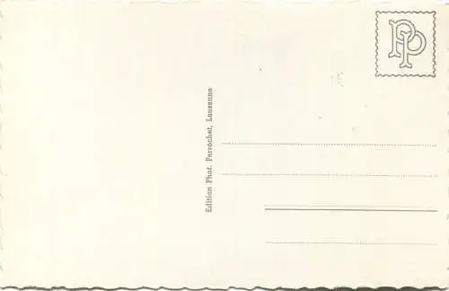 Rochers de Naye - Hotel et Panorama - Foto-AK - Edition Perrochet Lausanne