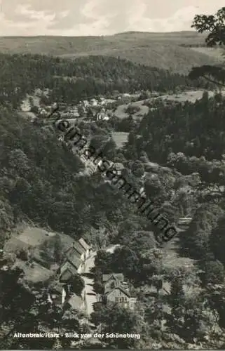 Altenbrak - Blick von der Schöneburg - Foto-AK 60er Jahre - Verlag Willi Koch Halberstadt