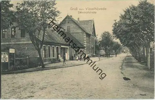 Visselhövede - Bahnhofstrasse - Verlag Paul Schroeder G. Gronemann Nachf. Visselhövede