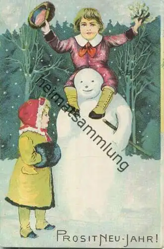 Neujahr - Schneemann - Kinder