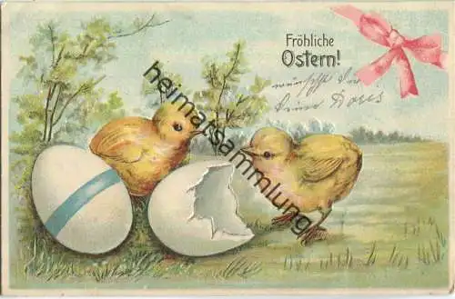 Ostern - Küken - Eier - Prägedruck