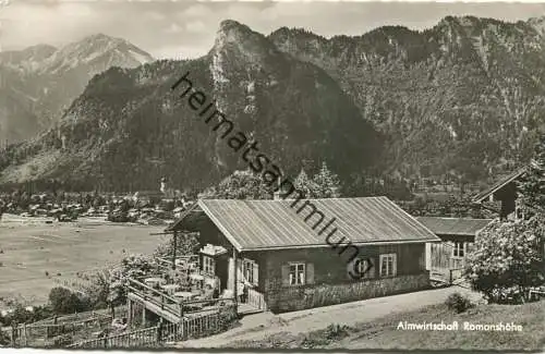 Almwirtschaft Romanshöhe - Foto-AK - Verlag Dr. Greiff Garmisch gel. 1955