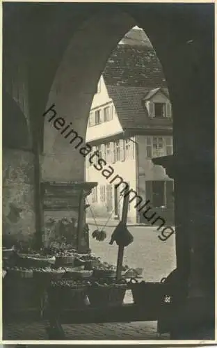 Calw - Blick auf den Marktplatz - Obststand - Foto-AK ohne Verlagsangabe ca. 1930