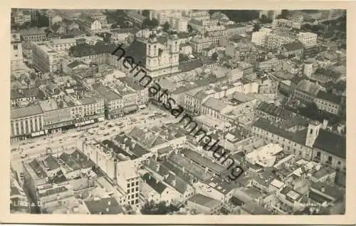 Linz an der Donau - Luftbild - Foto-AK 40er Jahre - Oesterreichische Luftbild-Industrie Bad Ischl