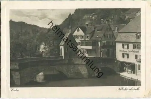 Calw - Nikolauskapelle - Fahrradhaus Hans Maisel - Verlag Fr. Häussler Calw