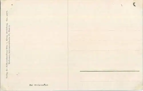 Hinterzarten - Verlag Edm. von König Heidelberg - Schwarzwaldserie IV Blatt 3 Hoffmann