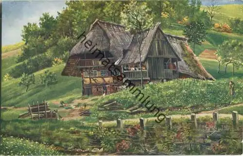 An der Landstrasse - Verlag Edm. von König Heidelberg - Schwarzwaldhäuser Serie III H. d'Eau de Perthes