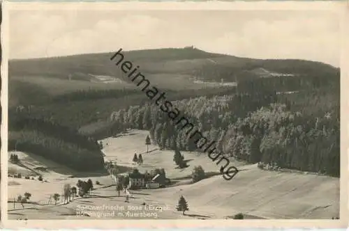 Eibenstock - Sosa - Höllengrund - Auersberg - Foto-AK - Verlag Franz Landgraf Zwickau - Bahnpost