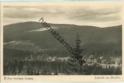 381357Schierke - Blick von den Mauseklippen - Foto-AK - Verlag Carl Friedrich Fangmeier Magdeburg